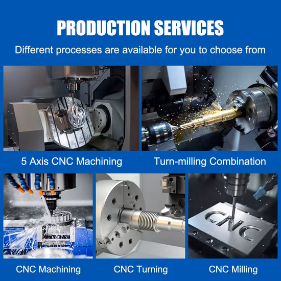 CNC-Bearbeitung von Aluminium/Stahl/Titan/Edelstahl/Kupfer/Kunststoff CNC-Drehbearbeitung